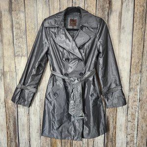 The Limited Belted Metallic Trench Coat - S